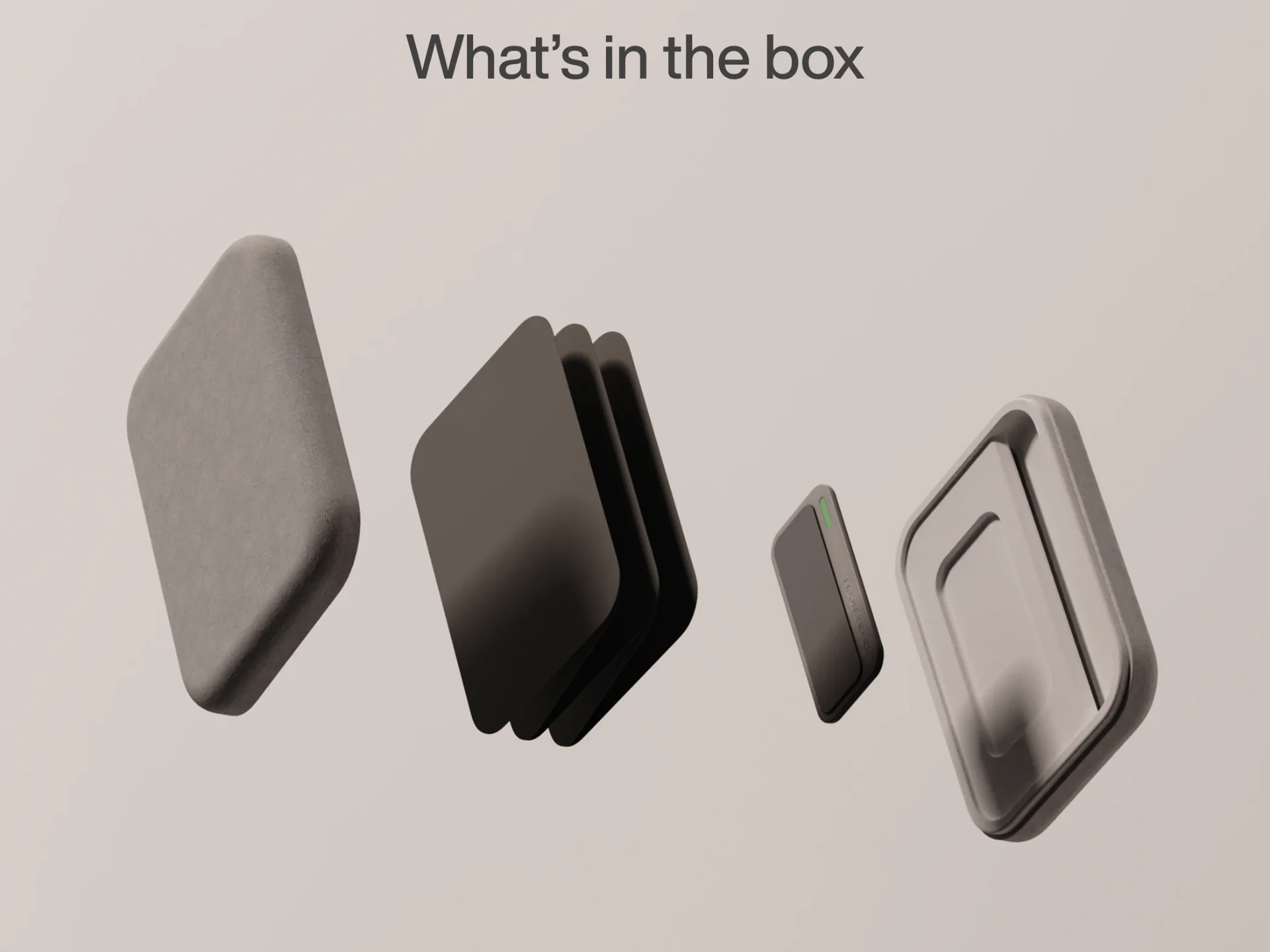 What's included - Cell, patches and storage case